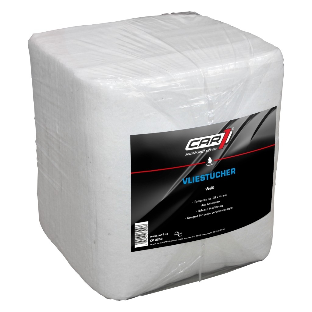 Bild von Vliestuecher weiss - 38x40cm/10kg, CAR1 (VPE=1 Stück)